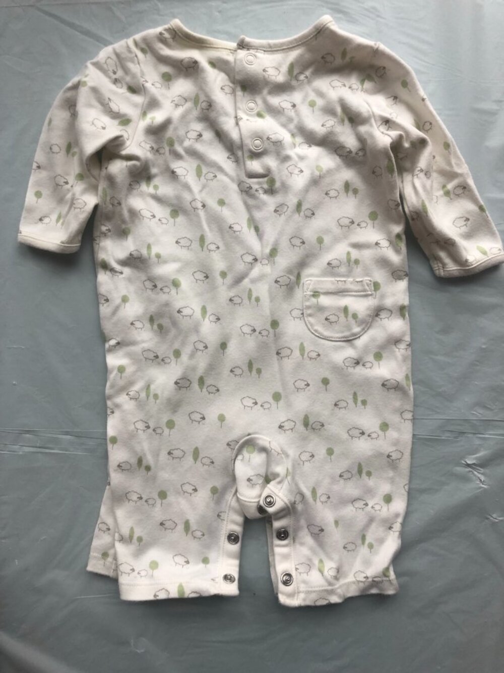0-3 Months Janie & Jack Cream Colored Onesie with Sheep; Ready to ship!!